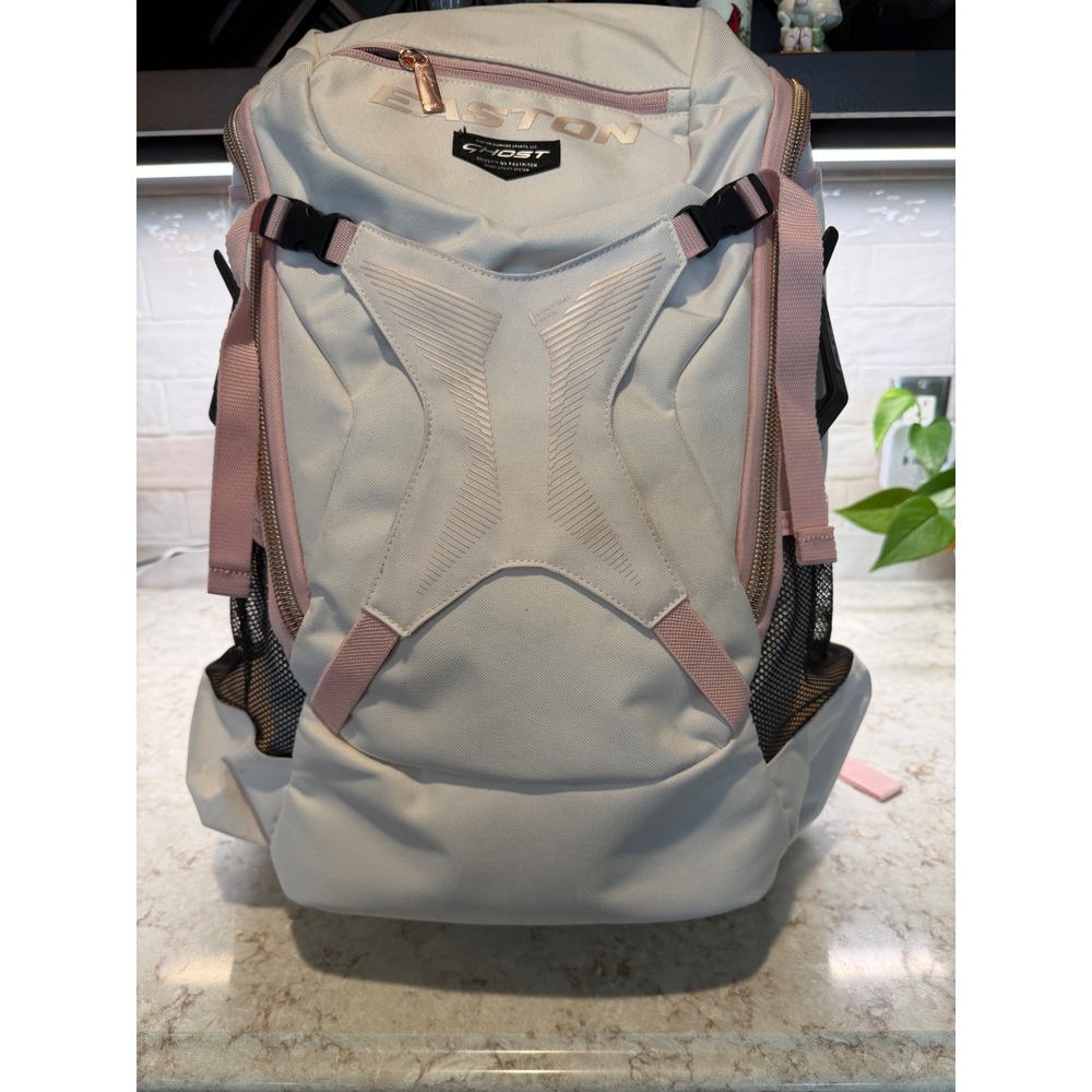 Easton Ghost NX Fastpitch Softball Backpack White Rose Gold A159942